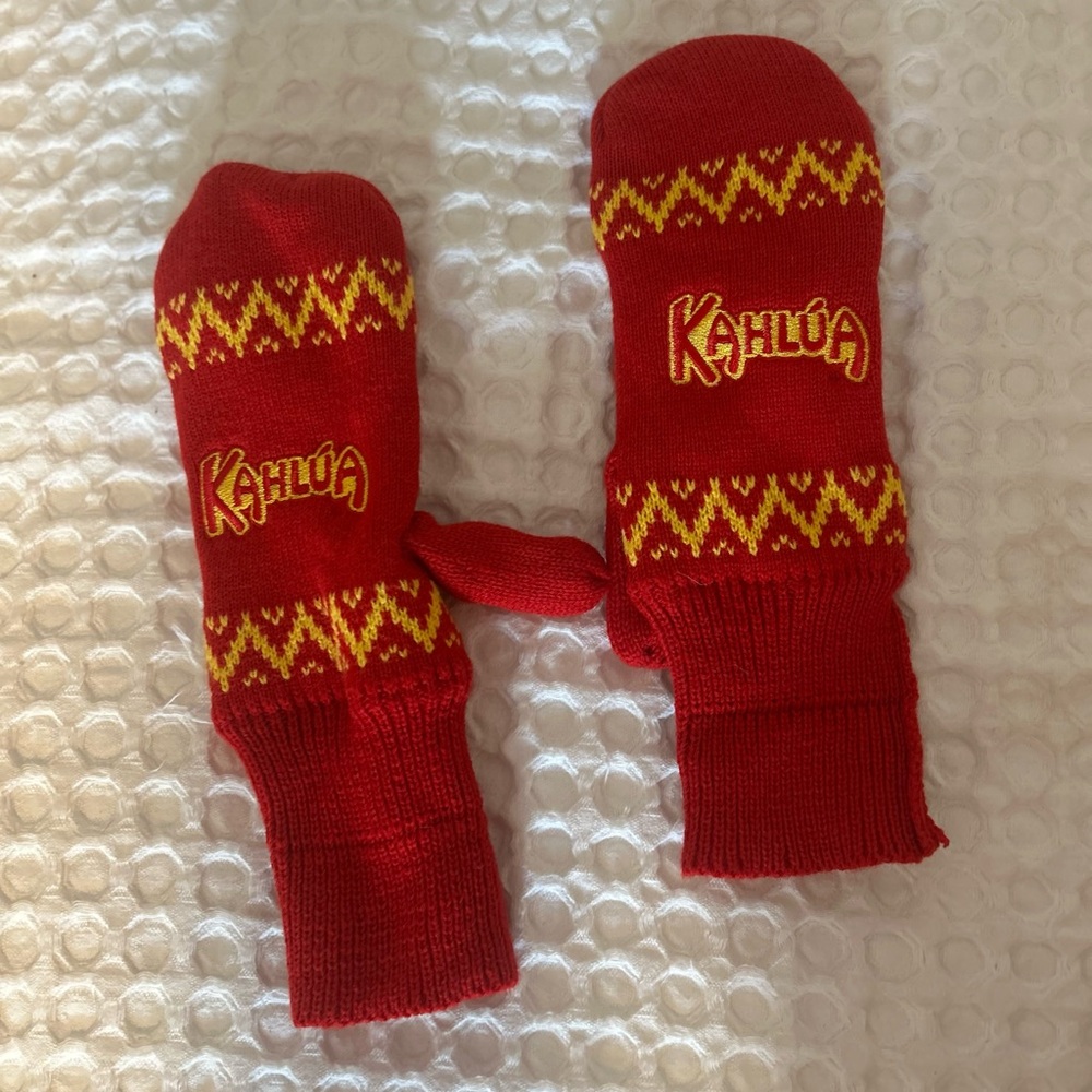 Kahlua Red and Yellow Mittens